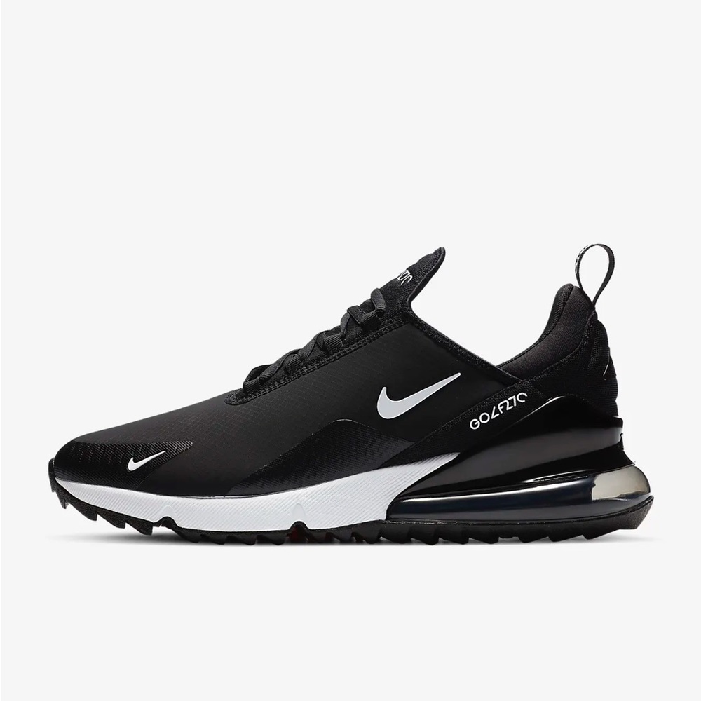 New Mens Nike Air Max 270 G Sz 10 Spikeless Golf Shoes Black White CK6483 001.